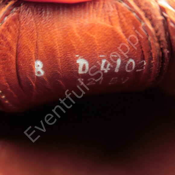 Allen Edmonds Gridiron Football Pebble Grain PTB Blucher Derby Shoes Brown 8 D - Picture 12 of 12